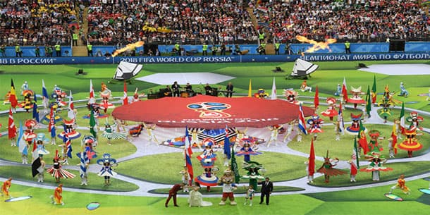 Toàn cảnh  những khoảnh khắc ấn tượng nhất trong đêm khai mạc World cup 2018