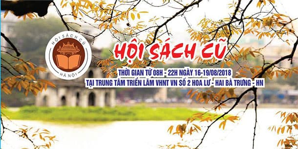 Hội Chợ Sách Cũ Hà Nội tháng 08/2018