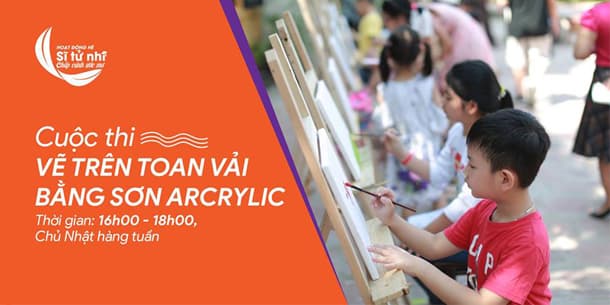 CUỘC THI VẼ TRANH TRÊN TOAN VẢI BẰNG SƠN ARCRYLIC