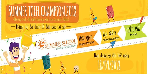 Cuộc thi: Summer Toefl Champion 2018