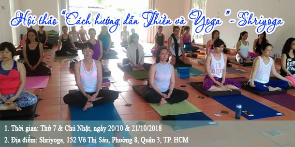 HỘI THẢO CÁCH HƯỚNG DẪN THIỀN VÀ YOGA