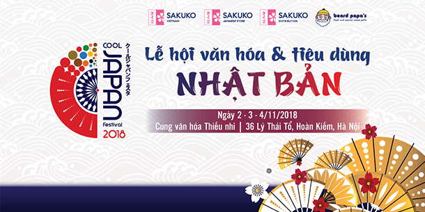Lễ Hội Văn Hóa & Tiêu Dùng Nhật Bản Cool Japan Festival 2018
