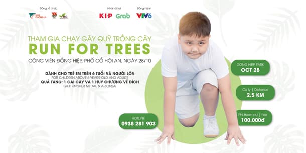 Giải chạy - RUN for TREES tại Hội An ngày 28.10.2018