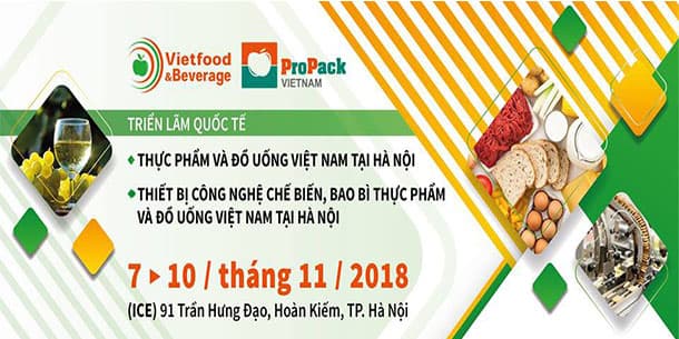 Vietfood & Beverage - Propack Vietnam 2018 in Hanoi