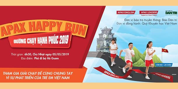 Giải chạy Apax Happy Run - Đường chạy hạnh phúc 2019
