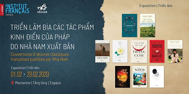 Trưng bày các tác phẩm kinh điển của Pháp do Nhã Nam xuất bản