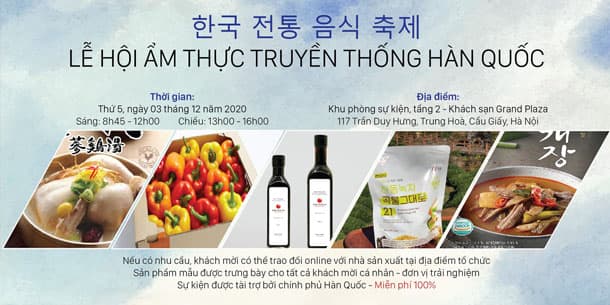 LỄ HỘI QUẢNG BÁ VĂN HÓA ẨM THỰC HÀN QUỐC TẠI VIỆT NAM