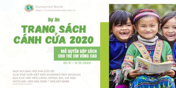  Dự Án Từ Thiện Ủng Hộ Sách: “Trang Sách – Cánh Cửa” 2020