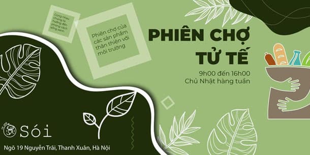 Phiên chợ Tử Tế - phiên chợ của các sản phẩm sống xanh