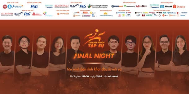 Đêm chung kết online - cuộc thi DOANH NHÂN TẬP SỰ 2021