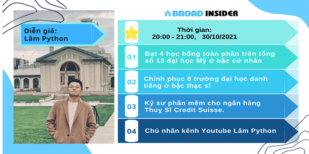 Talkshow: Từ Học Sinh Trung Bình Đến Chủ Nhân Học Bổng Toàn Phần 13 Trường Đại Học Top Đầu Nước Mỹ