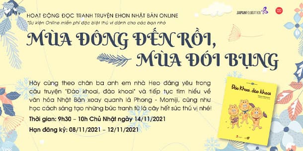 Hoạt động đọc tranh truyện Ehon Nhật Bản online: Mùa đông đến rồi, mùa đói bụng.