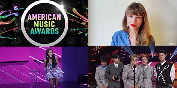 Cùng nhìn lại kết quả AMAs 2021: BTS chiến thắng tại tất cả hạng mục đề cử, Taylor Swift  tiếp tục kéo dài chuỗi kỷ lục.