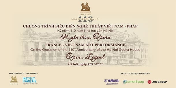 Chương trình biểu diễn nghệ thuật Việt Nam - Pháp: HUYỀN THOẠI OPERA