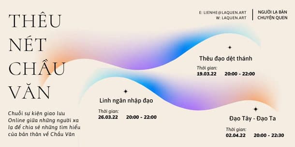 Chuỗi sự kiện giao lưu online: THÊU NÉT CHẦU VĂN