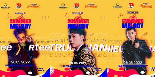 Đại nhạc hội Summer Melody 2022 - Trúc Nhân - Hieuthuhai - Rtee - Only5 Band - Wunit