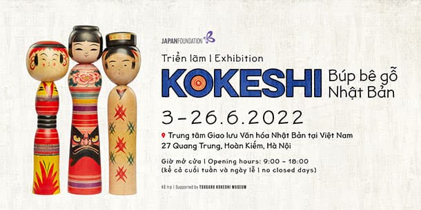 Triển lãm: KOKESHI – Búp bê gỗ Nhật Bản