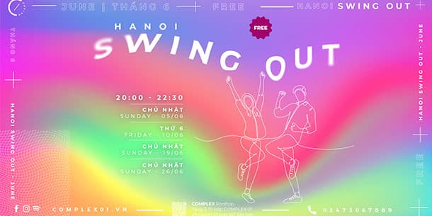 Chuỗi hoạt động nhảy giao lưu HANOI SWING OUT in JUNE