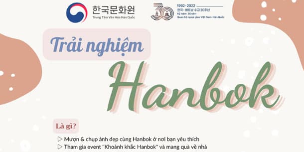 Chương Trình Văn Hóa: Trải Nghiệm Hanbok Rinh Quà Liền Tay 