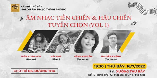 Salon Âm nhạc thính phòng : ÂM NHẠC TIỀN CHIẾN & HẬU CHIẾN TUYỂN CHỌN VOL 1