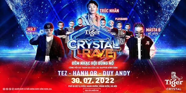 Crystal Rave Hà Nội - Tạ Hiện đêm nhạc hội bùng nổ
