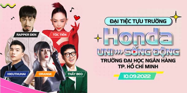 Đại tiệc tựu trường Honda - uni sống động
