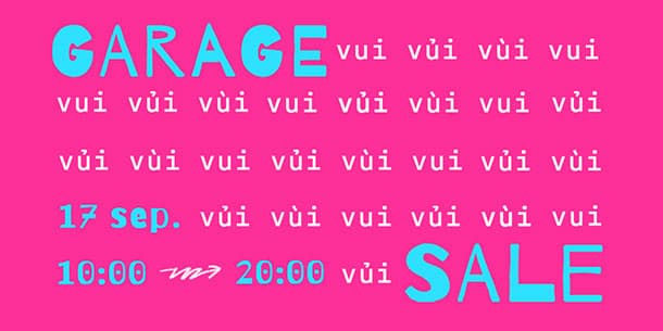 Sự kiện GARAGE SALE VUI VỦI VÙI VUI 6