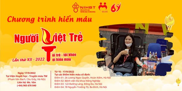  Sự Kiện Hiến Máu "Người Việt Trẻ" 2022
