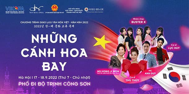 Chương trình giao lưu văn hóa Việt - Hàn: Những Cánh Hoa Bay