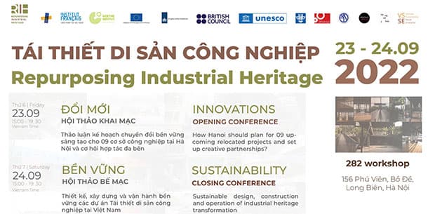 Chuỗi Hội thảo Tái thiết di sản Công nghiệp 2022 – Bền vững & Đổi mới