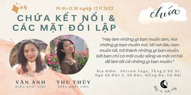 Cơ hội đăng ký tham gia Workshop - Chứa kết nối và Mặt đối lập