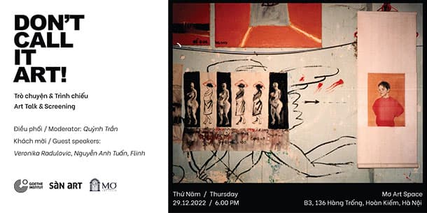 "Don't Call It Art!" Trò chuyện & Trình chiếu | Art talk & Screening