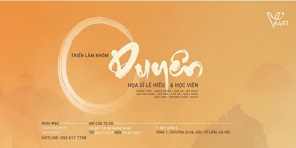 Triển lãm Duyên - Hoạ sĩ Lê Hiếu cùng học viên