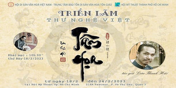Triển Lãm Thư Pháp Tâm Họa Của Nghệ Nhân Lưu Thanh Hải 2023