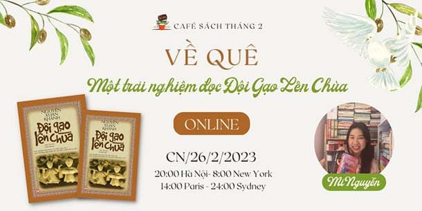 Cơ hội tham gia buổi trò chuyện tháng 2 của Café Sách Robooksta với chủ đề - Về Quê