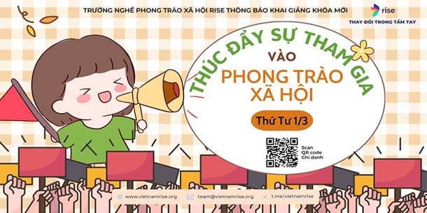 Khóa học online - Thúc đẩy sự tham gia vào phong trào xã hội