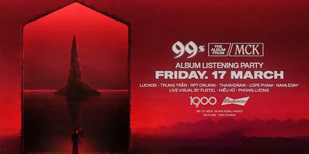 Đêm nhạc của MCK và những người bạn tại 1900 - 99% Album Listening Party: MCK & Friends