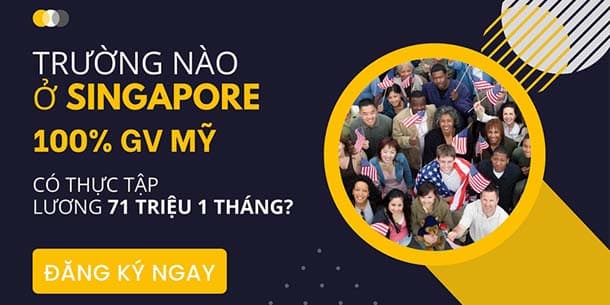 Cơ hội săn học bổng Du học Singapore 100% Giảng Viên Mỹ - Thực tập có lương 71 triệu VND 1 THÁNG tại Hội thảo Du học Singapore