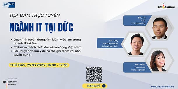 Tọa đàm NGÀNH IT TẠI ĐỨC - CƠ HỘI & THÁCH THỨC