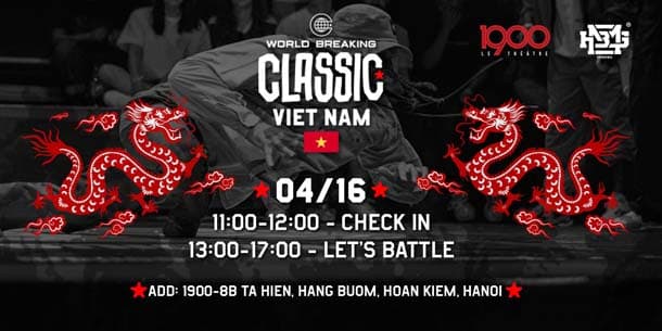 Giải đấu nhảy  Breaking thể thức 2vs2 - World Breaking Classic Vietnam 2023