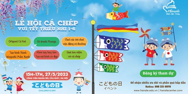 Lễ hội các chép KOINOBORI MATSUTI - Vui tết thiếu nhi.