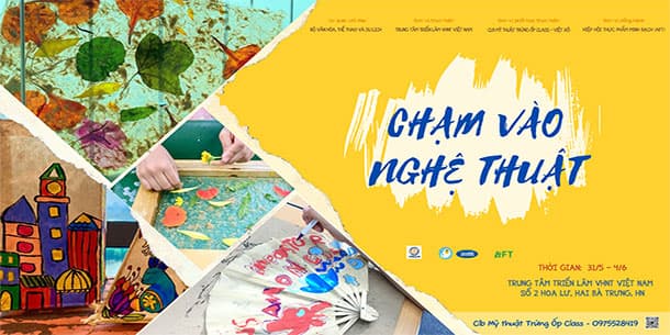 CHẠM VÀO NGHỆ THUẬT - Hoạt động trải nghiệm Nghệ thuật Tạo hình trên nền chất liệu dân gian