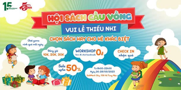 Hội sách cầu vồng - Vui lễ thiếu nhi