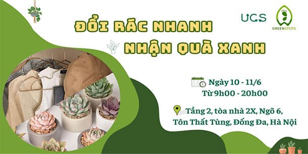 Chương trình đổi rác nhanh - nhận quà xanh