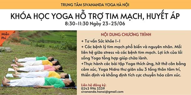 Khóa học miễn phí - Yoga hỗ trợ tim mạch và huyết áp