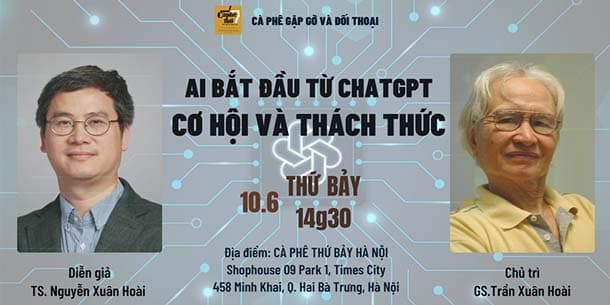  Cà phê gặp gỡ và đối thoại - AI bắt đầu từ ChatGPT - Cơ hội và thách thức