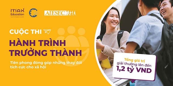 Cuộc thi - Hành trình trưởng thành 2023 - với tổng giá trị giải thưởng lên đến 1 tỷ 200 triệu đồng