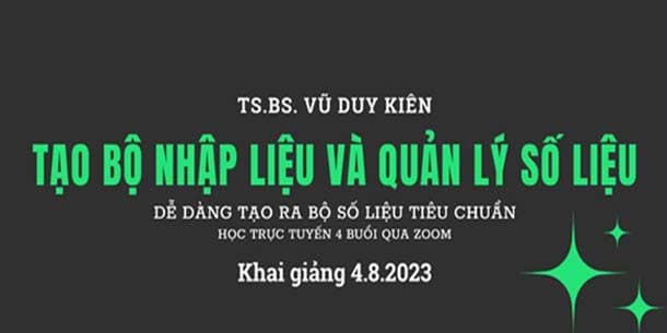 Khoá học tháng 8 - Tạo bộ nhập liệu và Quản lý số liệu