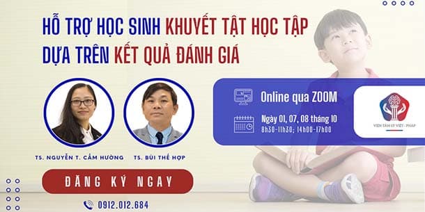 Khóa đào tạo - Hỗ trợ học sinh khuyết tật học tập dựa trên kết quả đánh giá do Viện Tâm lý Việt - Pháp tổ chức