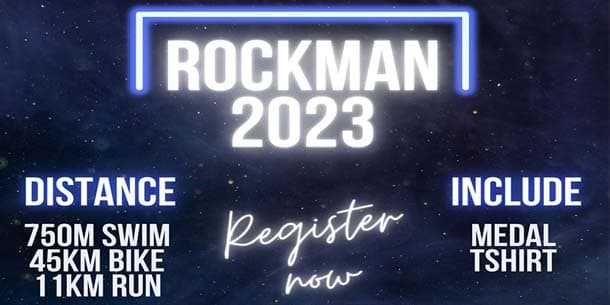 Giải thể thao 3 môn Bơi - Đạp xe - Chạy - RockMan 2023